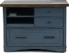 Amy Denim Blue File Cabinet