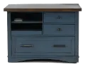 Amy Denim Blue File Cabinet