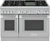 PRG486WDH Thermador Pro Harmony 48 Double Oven Gas Range with Griddle - Stainless Steel