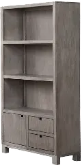 Pacific Heights Washed Gray Home Office Bookcase