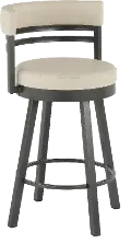 Ronny Oyster White Swivel Counter Height Stool