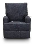 Kersey Navy Blue Power Swivel Glider Recliner