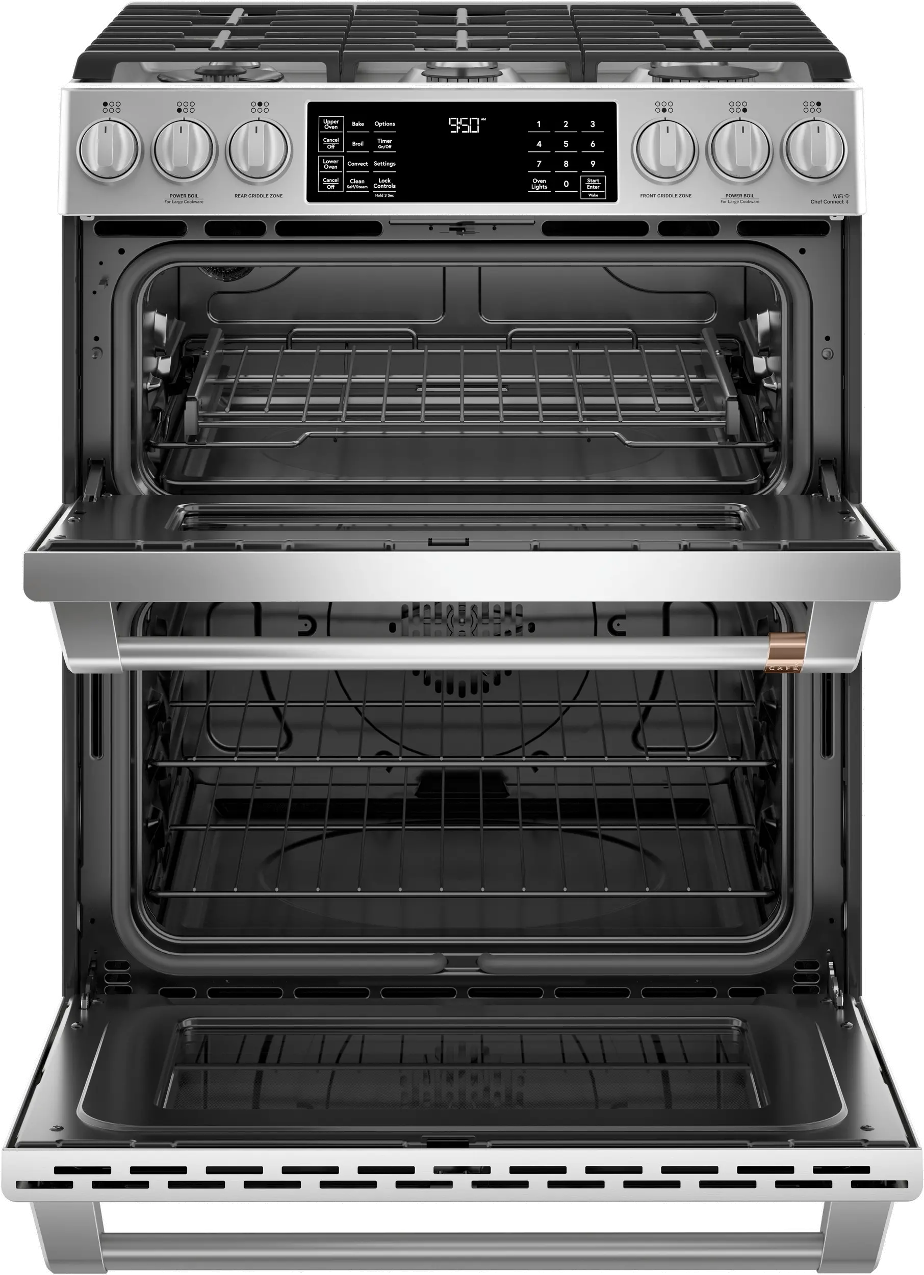 C2S950P2MS1 Cafe 7 cu ft Double Oven Dual Fuel Range - Stainless Steel-3