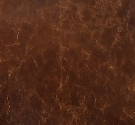 Antique Brown Leather Sofa-15