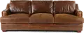 Antique Brown Leather Sofa