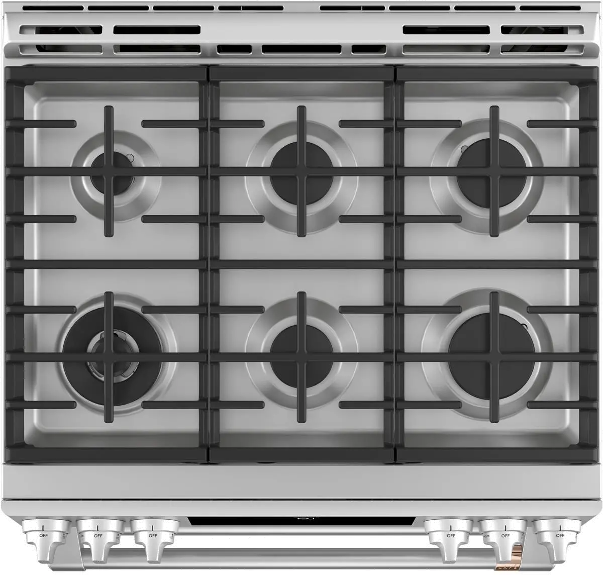 CGS750P2MS1 Cafe 6.7 cu ft Double Oven Gas Range - Stainless Steel-2