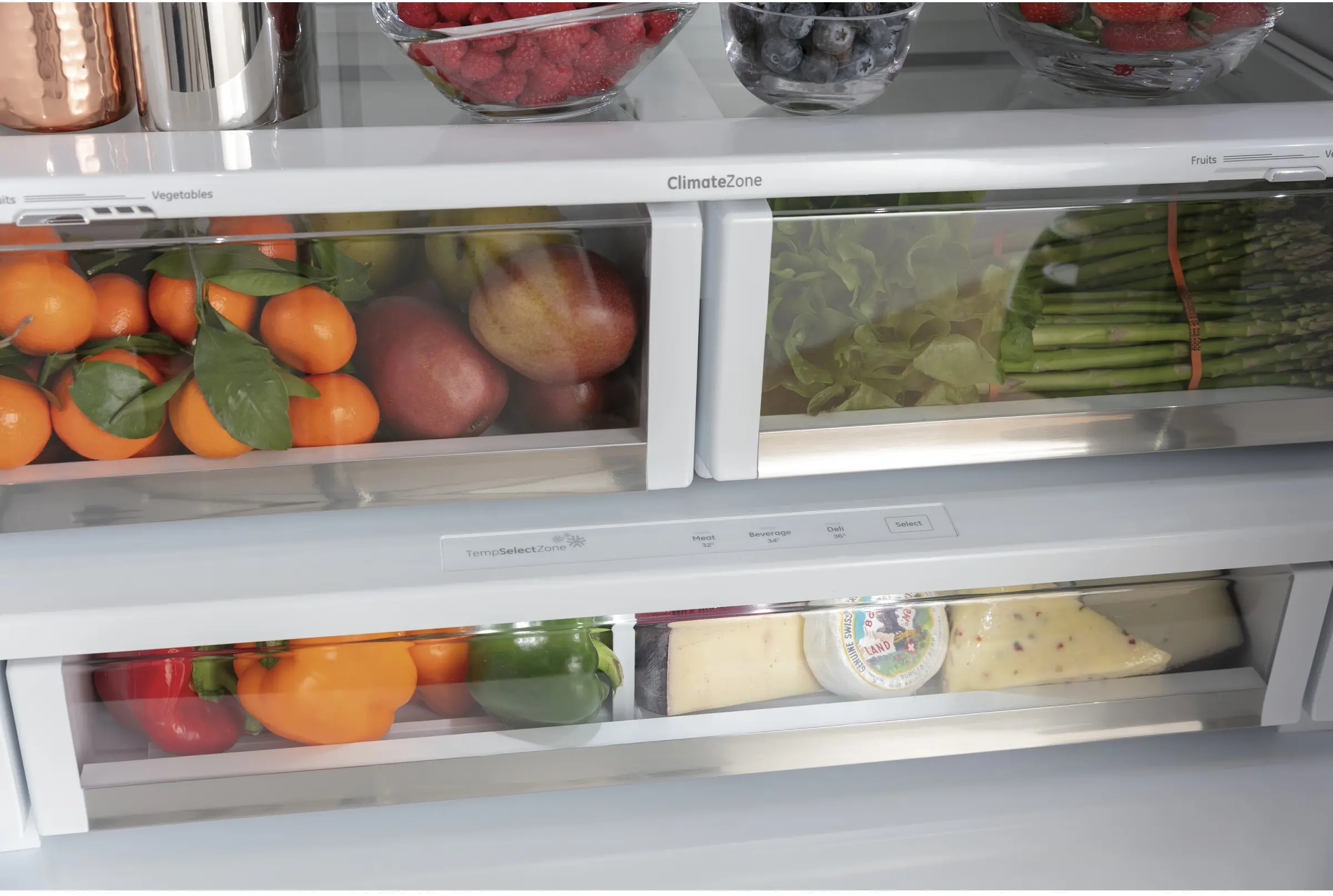 CWE23SP2MS1 Cafe 23.1 cu ft French Door Refrigerator - Counter Depth Stainless Steel-10