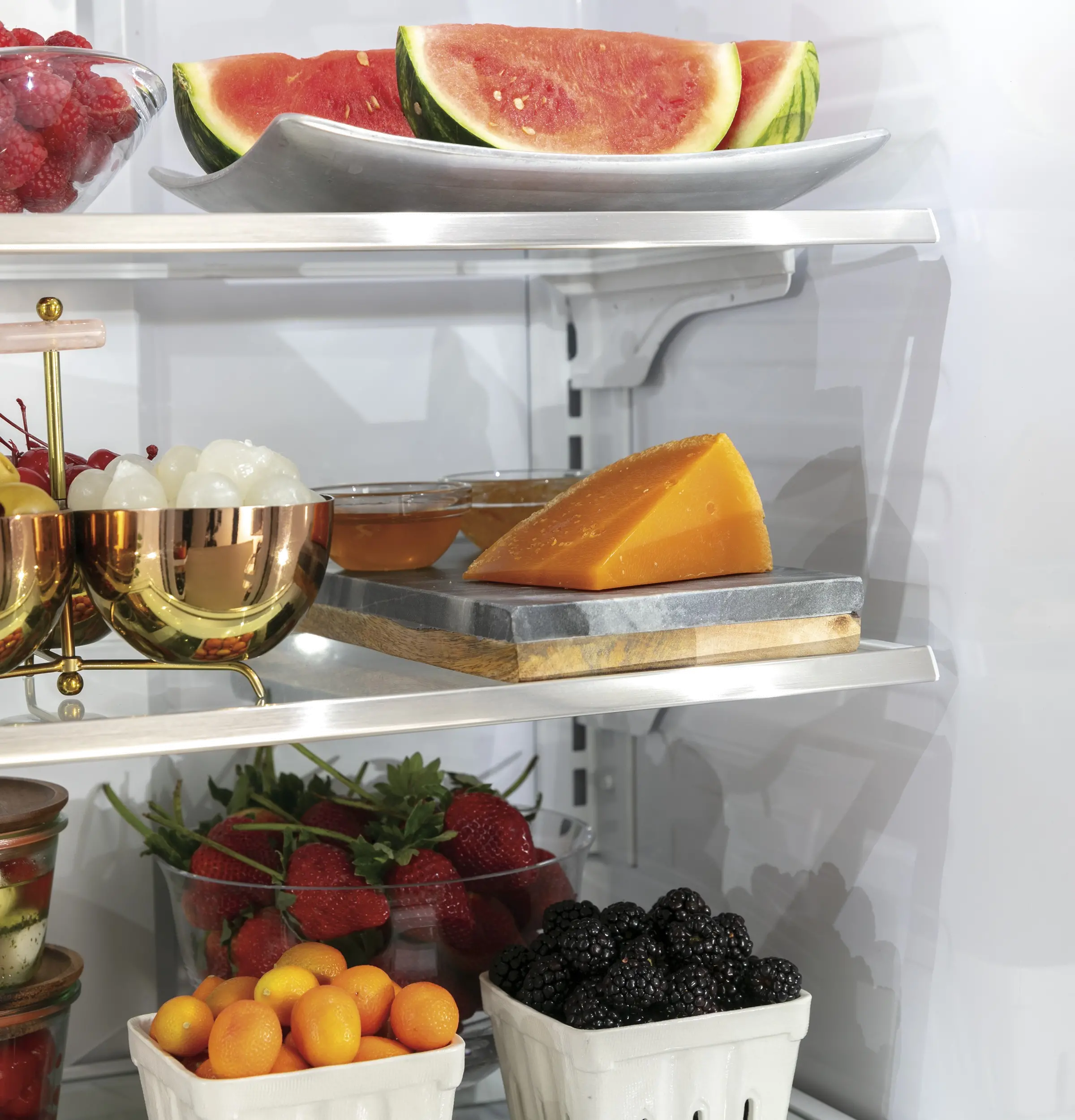 CWE23SP2MS1 Cafe 23.1 cu ft French Door Refrigerator - Counter Depth Stainless Steel-11