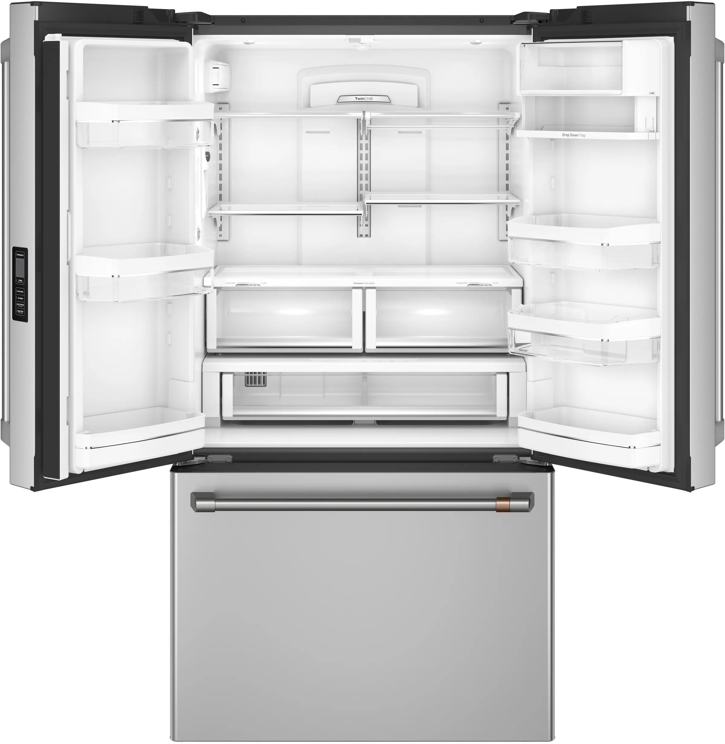 CWE23SP2MS1 Cafe 23.1 cu ft French Door Refrigerator - Counter Depth Stainless Steel-4