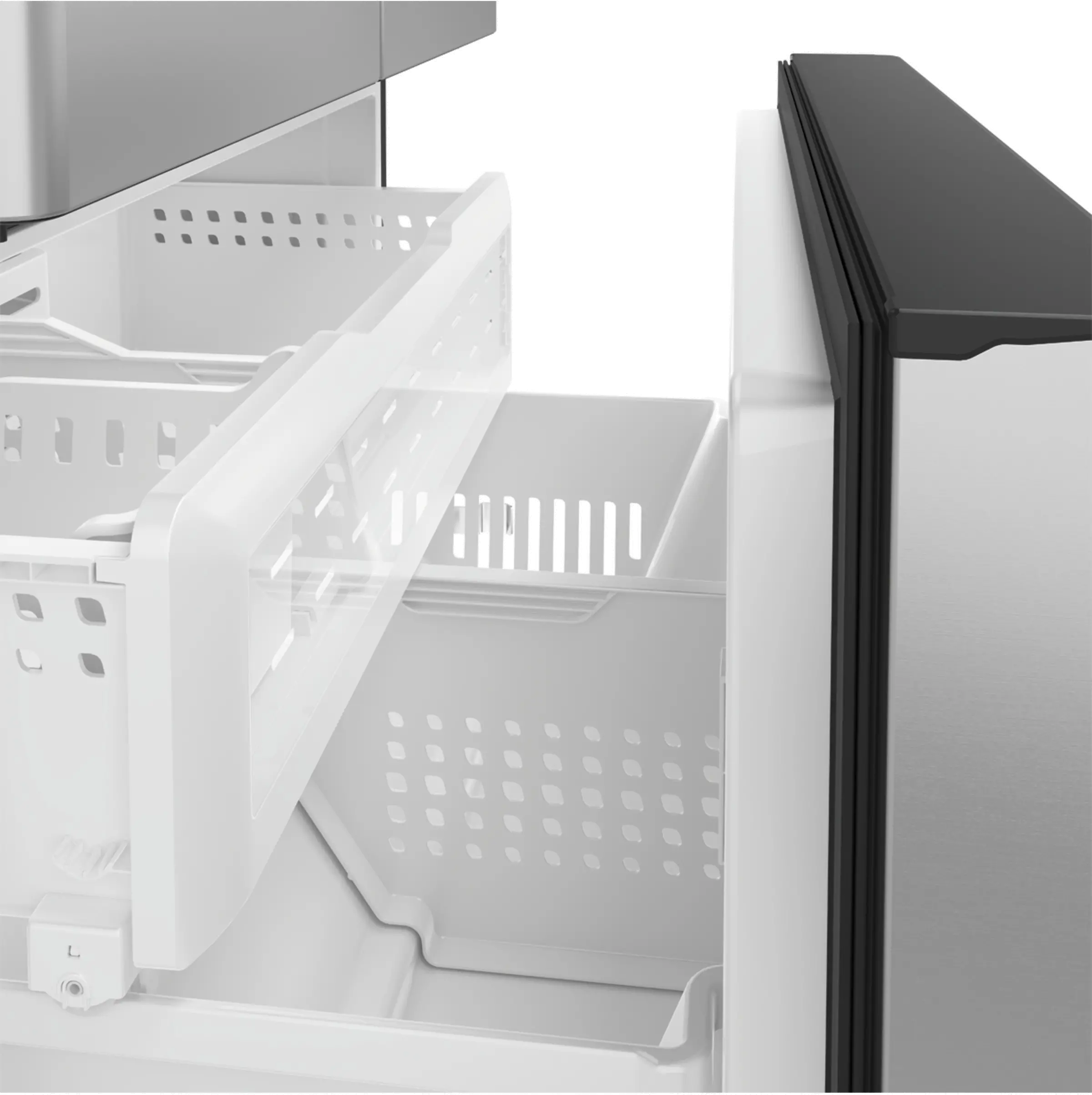 CWE23SP2MS1 Cafe 23.1 cu ft French Door Refrigerator - Counter Depth Stainless Steel-6