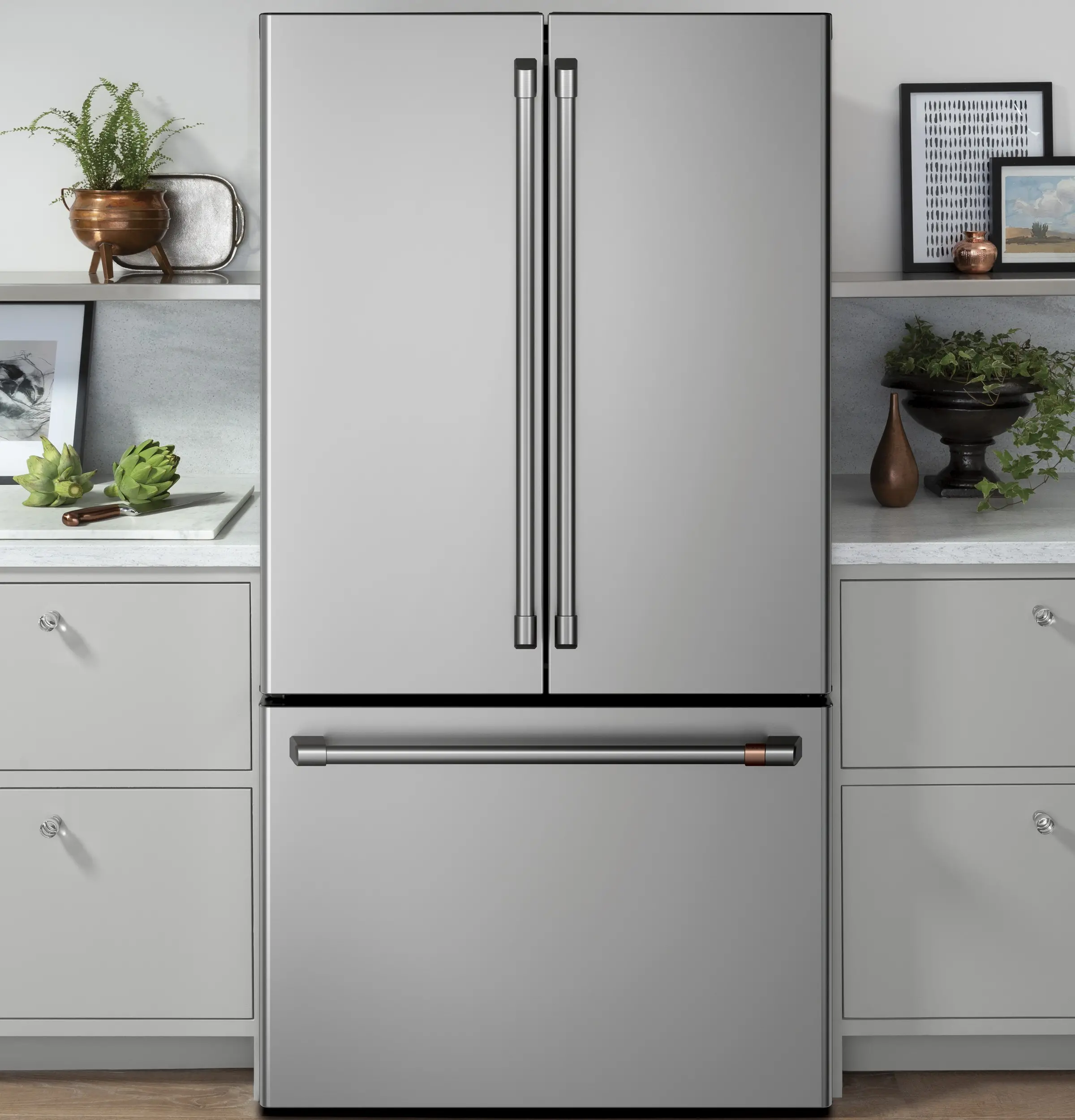 CWE23SP2MS1 Cafe 23.1 cu ft French Door Refrigerator - Counter Depth Stainless Steel-7