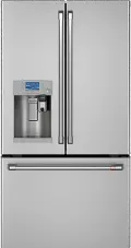 CYE22UP2MS1 Cafe 22 cu ft French Door Refrigerator - Counter Depth Stainless Steel
