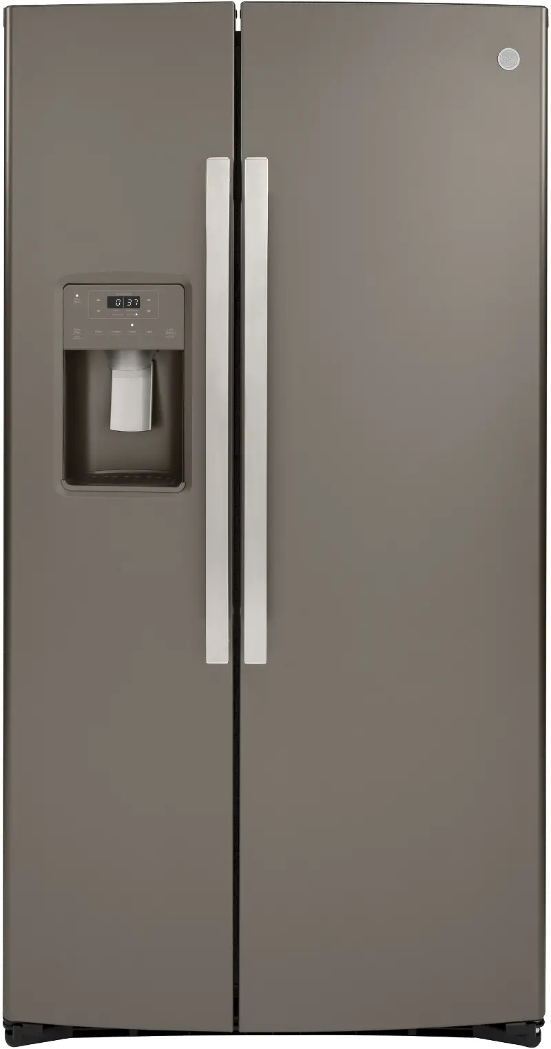 GE 25.1 cu ft Side by Side Refrigerator - Slate