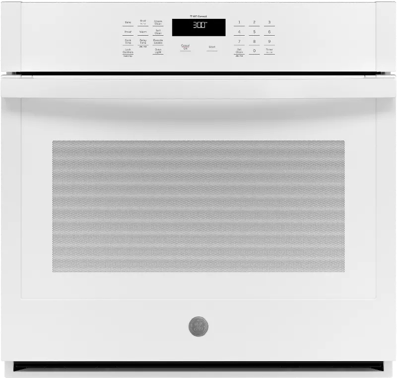 GE 5 cu ft Single Wall Oven - White 30 Inch