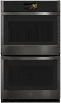 PTD7000BNTS GE Profile 10 cu ft Double Wall Oven - Black Stainless Steel 30 Inch