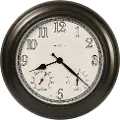 24 Oil Rubbed Bronze Indoor-Outdoor Wall Clock - Briar