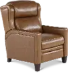 Dart Picket Brown High Leg Power Recliner