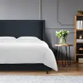 500BEDLNNNV Penelope Navy Upholstered Wingback Twin Bed - Skyline Furniture
