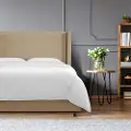 500BEDLNNSND Penelope Tan Upholstered Wingback Twin Bed - Skyline Furniture