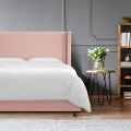 503BEDLNNBLS Penelope Blush Upholstered Wingback King Bed - Skyline Furniture