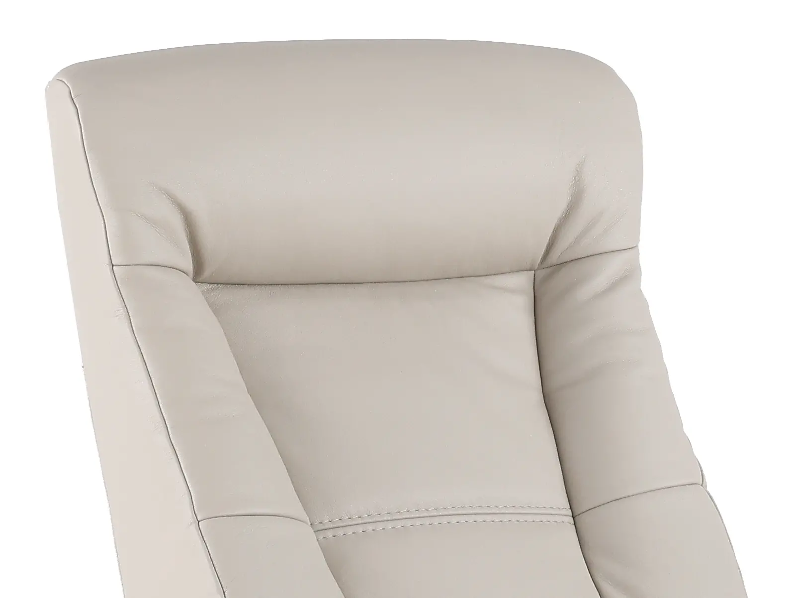 Grove Gray Standard Leather Swivel Glider Power Recliner with Adjustable Headrest-7