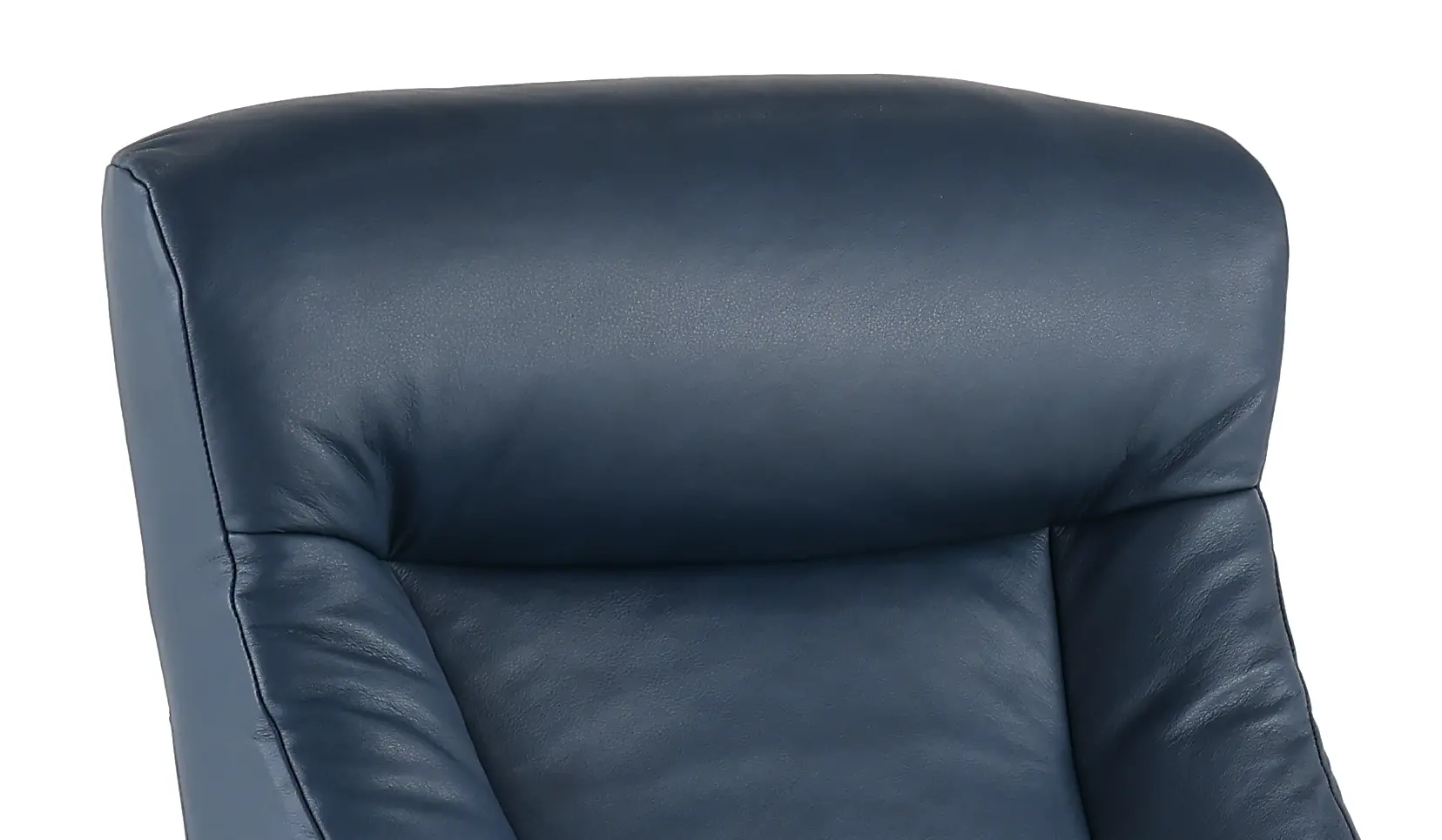 Grove Blue Large Leather Swivel Glider Power Recliner with Adjustable Headrest-8