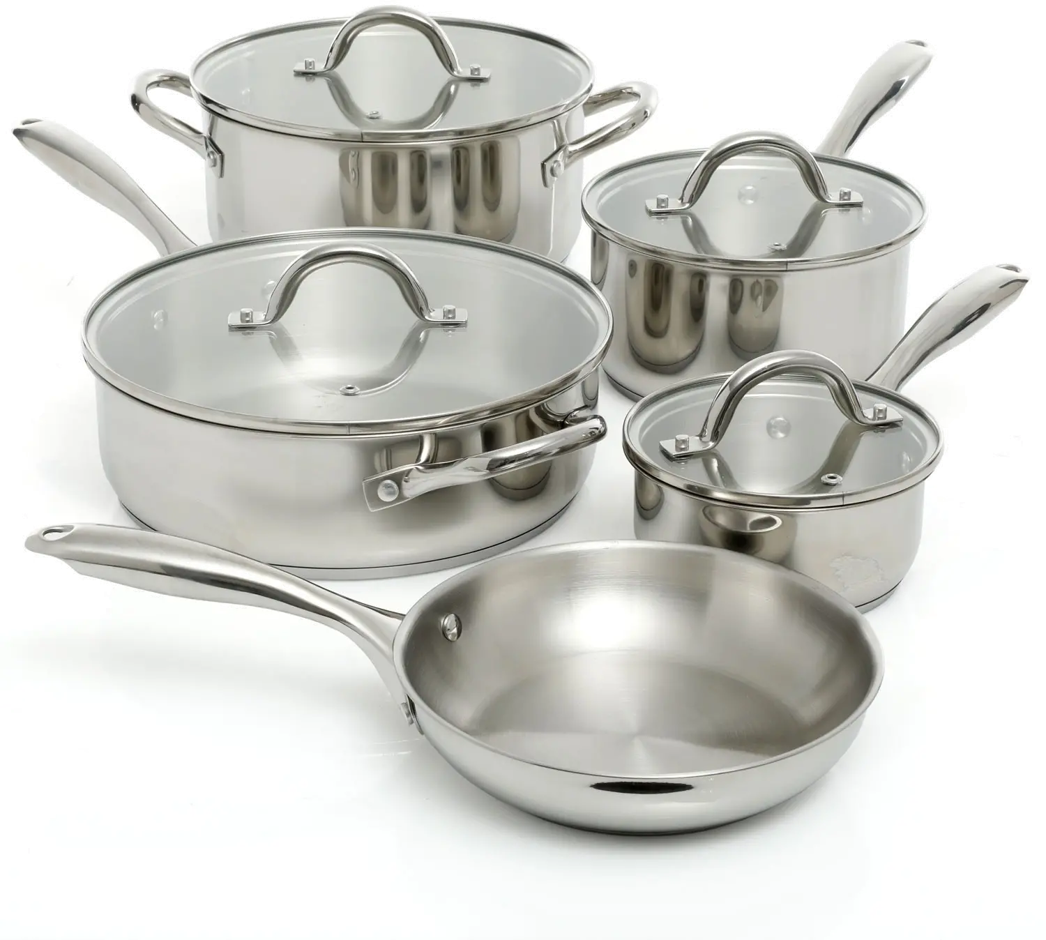 Oster 9 Piece Silver Cookware Set-1