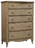 Traditional Oat Beige Chest of Drawers - Provence
