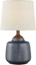 17 Inch Blue Ceramic Table Lamp - Lismore