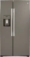 GZS22IMNES GE 21.8 cu ft Side by Side Refrigerator - Counter Depth Slate