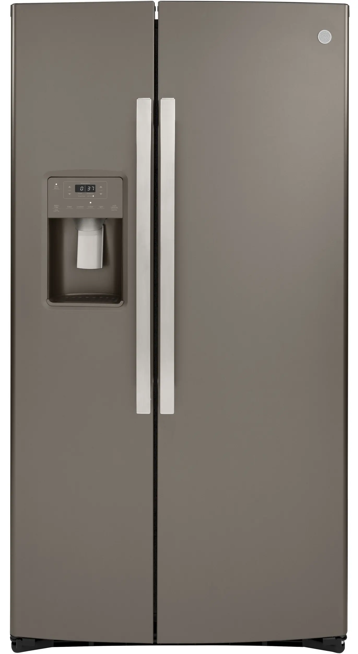 GZS22IMNES GE 21.8 cu ft Side by Side Refrigerator - Counter Depth Slate-1