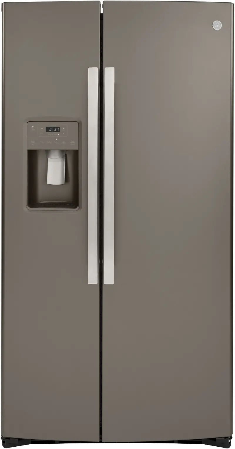 GE 21.8 cu ft Side by Side Refrigerator - Counter Depth Slate