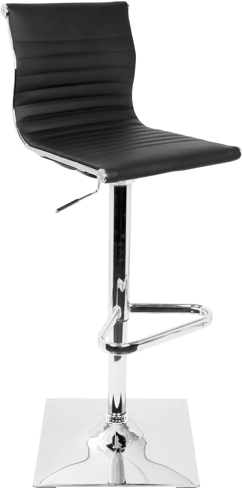 Master Black & Chrome Adjustable Bar Stool