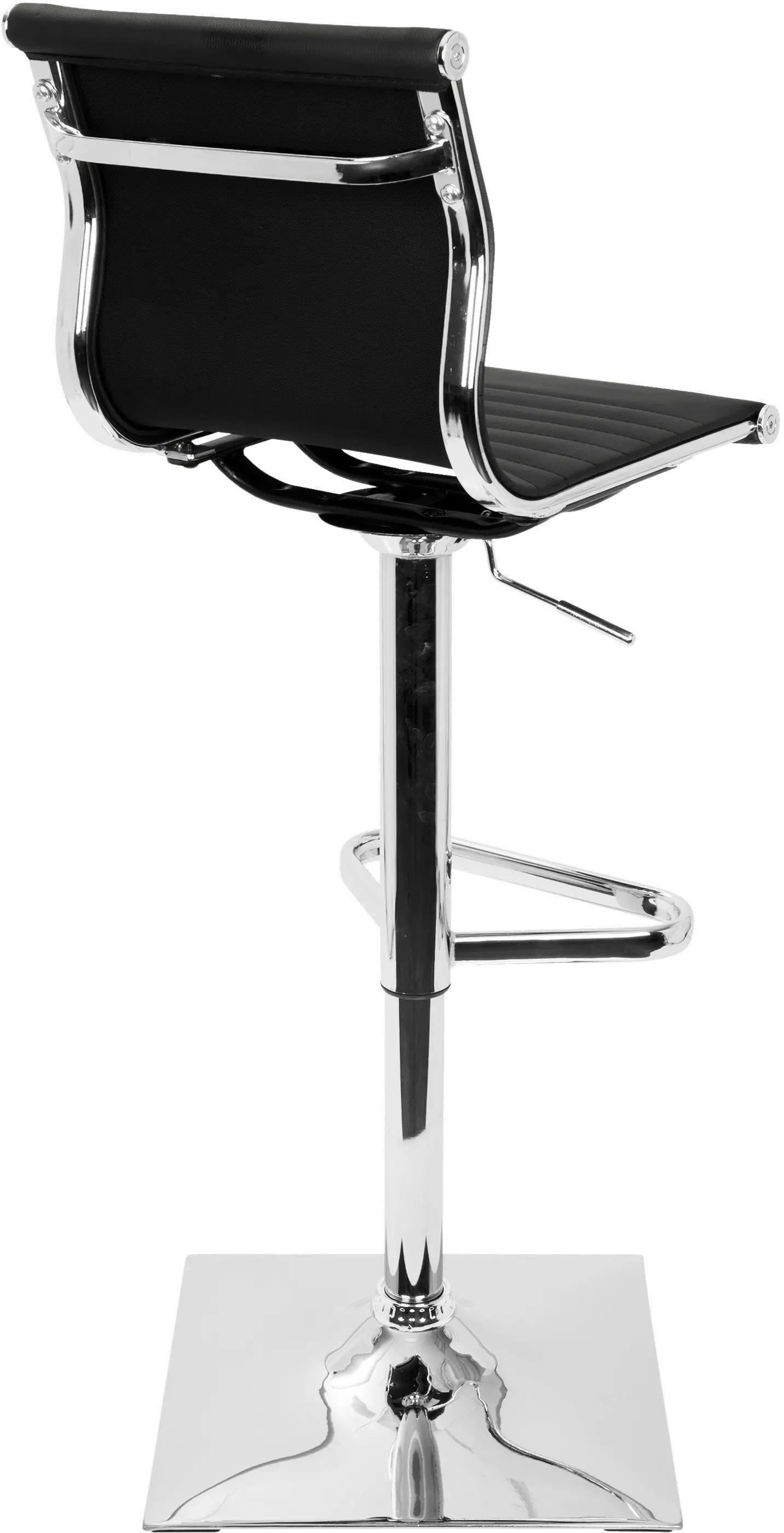 BS-TW-MASTER BK Master Black & Chrome Adjustable Bar Stool-3
