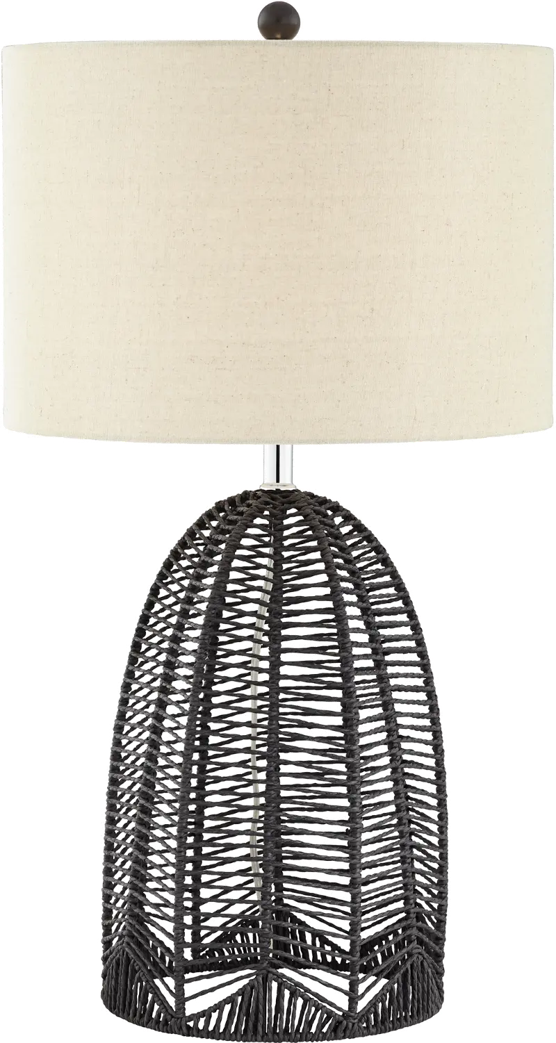 Black Rope Cage Table Lamp - Aria