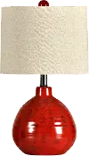 Apple Red Ceramic Table Lamp