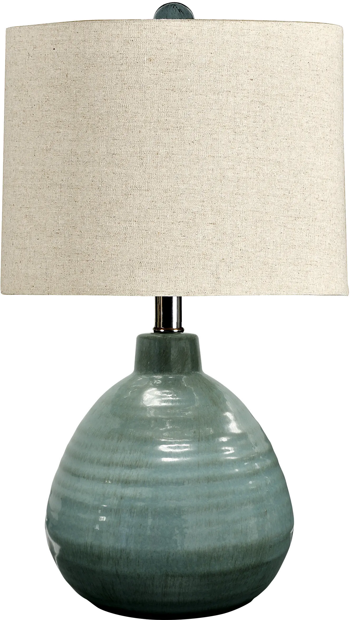 Turquoise Ceramic Table Lamp-1