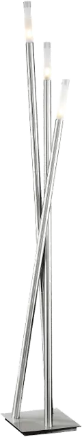 LSH-ICICLE FLR Contemporary Brushed Nickel Floor Lamp - Icicle