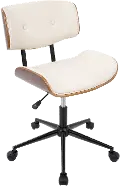 OC-JY-LMB WL+CR Lombardi Cream Office Chair