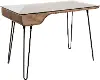 OFD-AVERY-WL Avery Black and Brown Desk