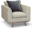 Casual Modern Khaki Chair - Bexley