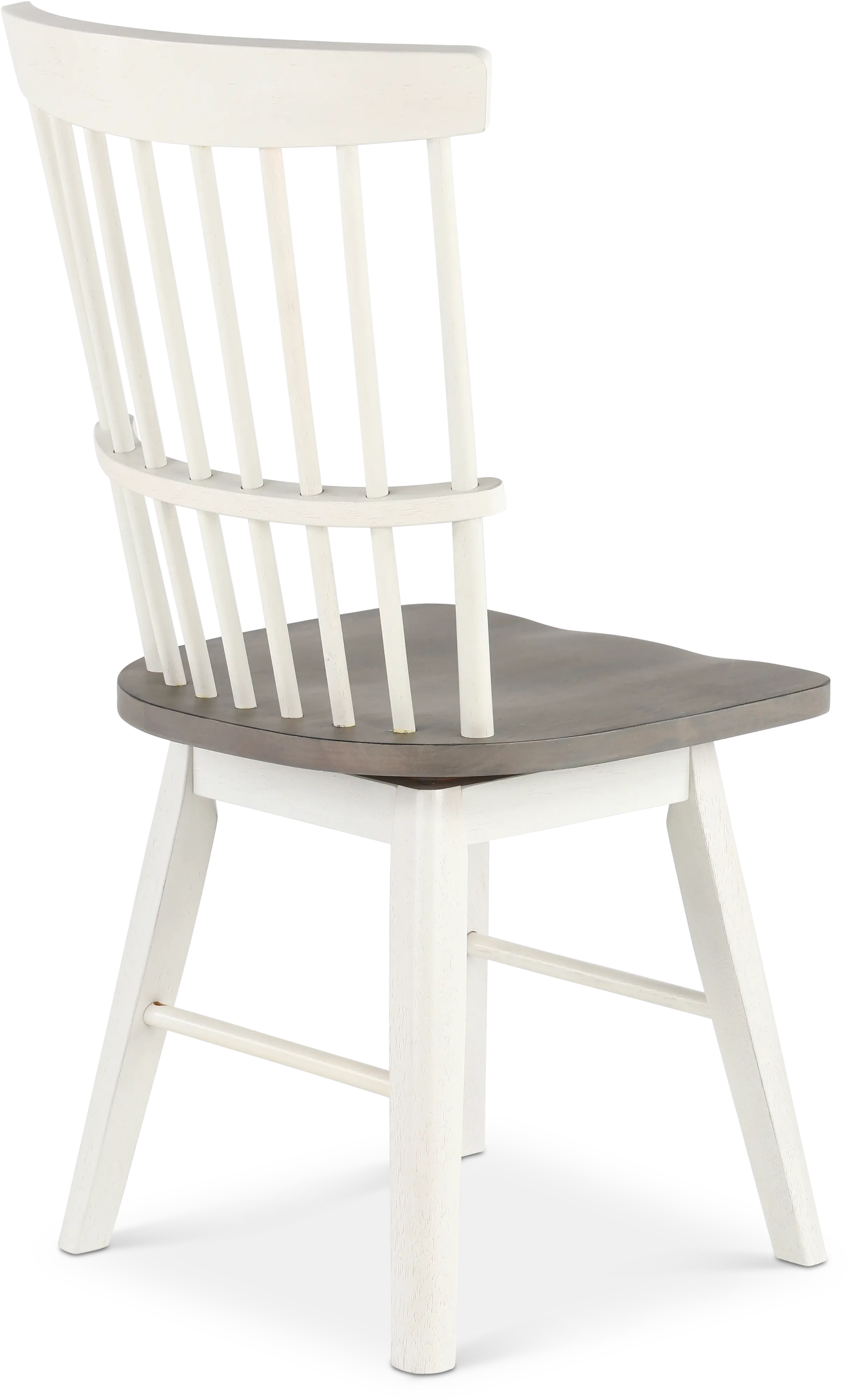 Newark White and Gray Swivel Dining Chair-7