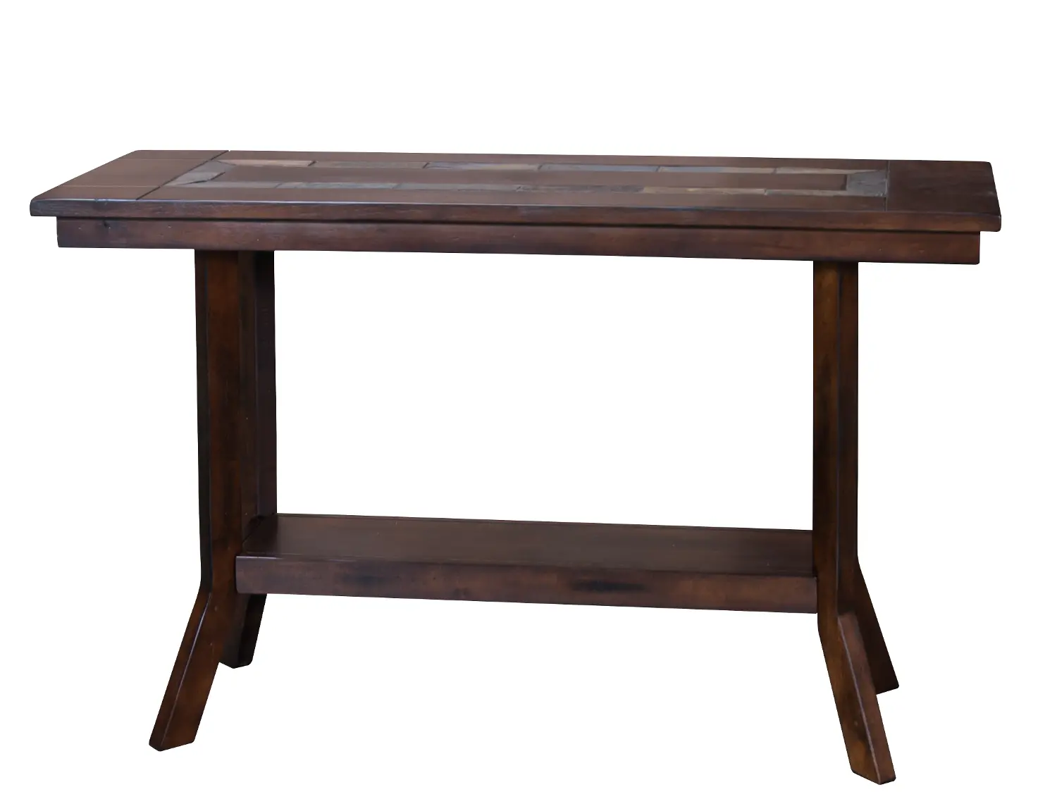 Santa Fe Brown Sofa Table-1