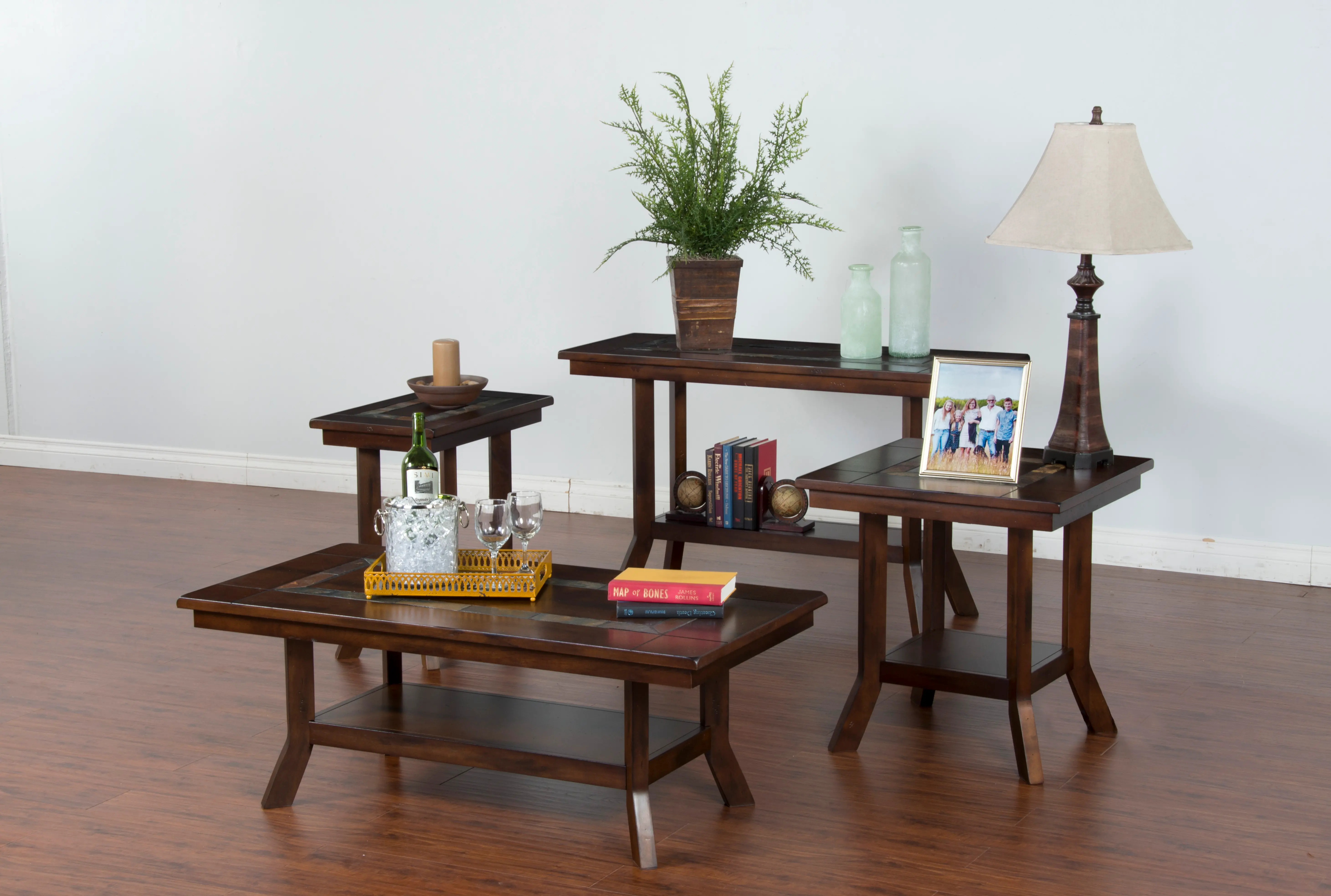 Santa Fe Brown Sofa Table-2