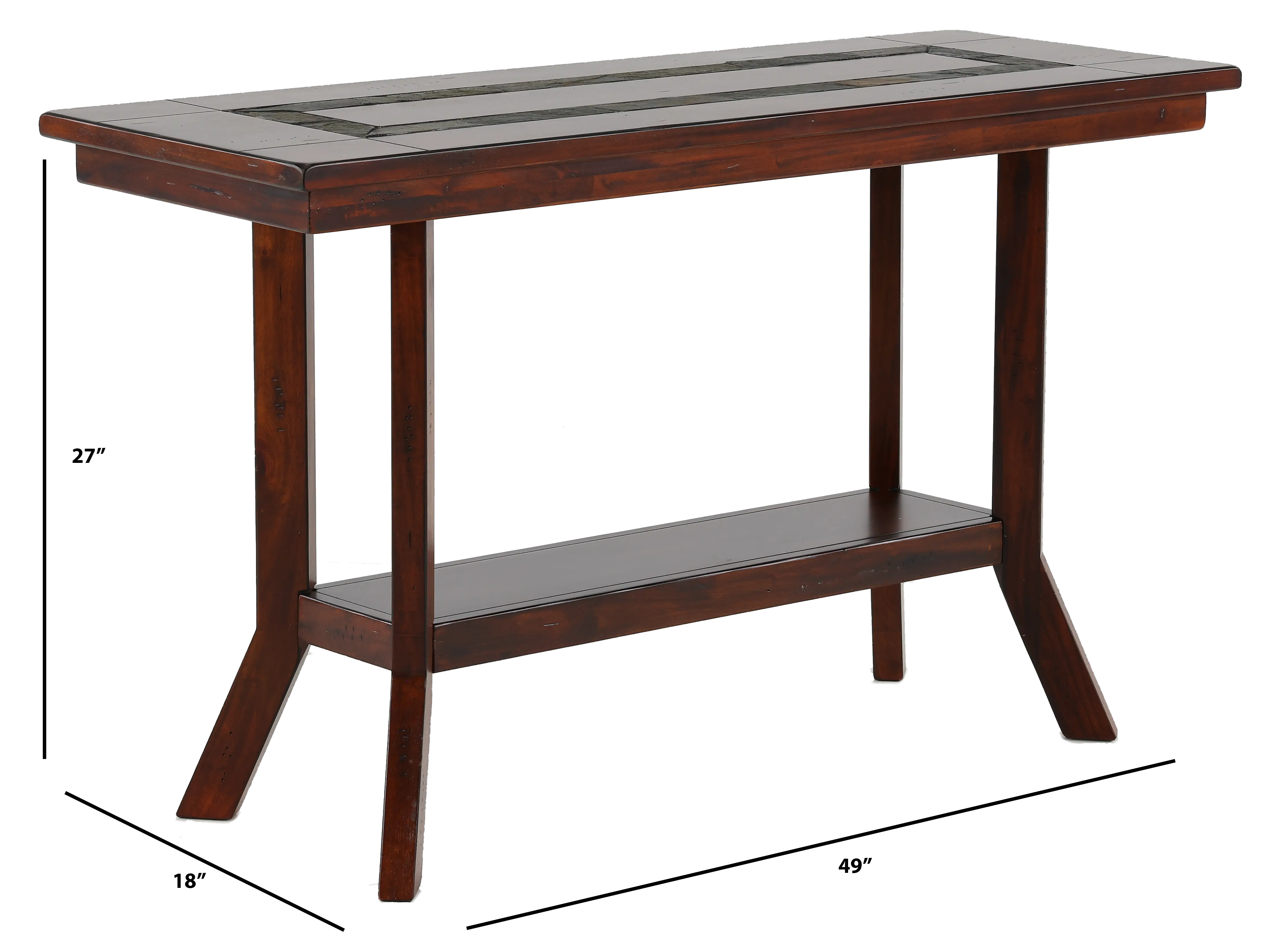 Santa Fe Brown Sofa Table-3