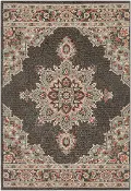 ALF9671-76109/8X11 Alfresco 7 x 10 Large Camel Brown Indoor-Outdoor Rug