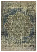 Raleigh 8 x 11 Navy Blue Area Rug