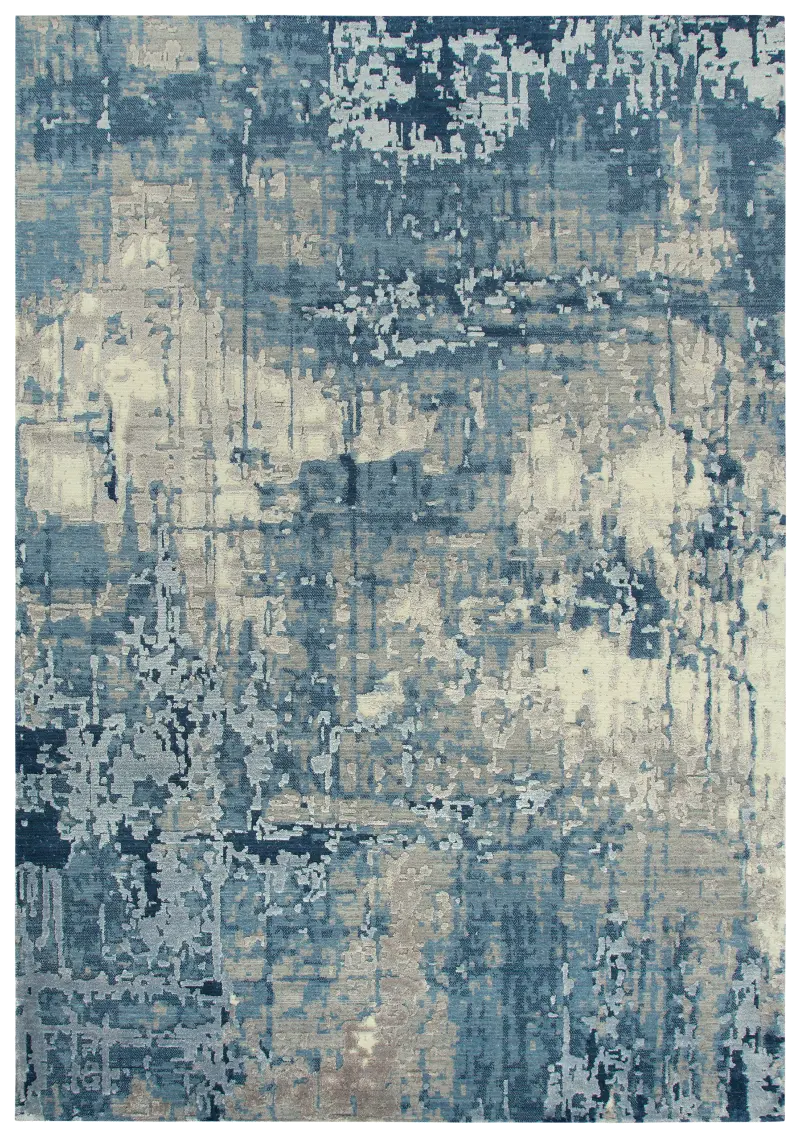 Artistry 8 x 10 Contemporary Blue Rug