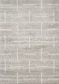 Merit 4 x 6 Small Gray and Cream Contemporary Area Rug