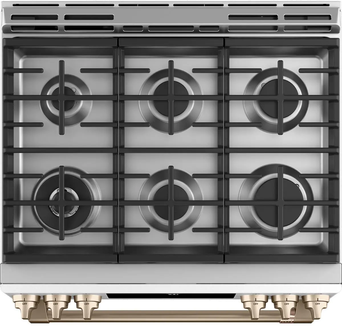 CGS700P4MW2 Cafe 30 Slide-In Gas Smart Range with Convection - Matte White-2